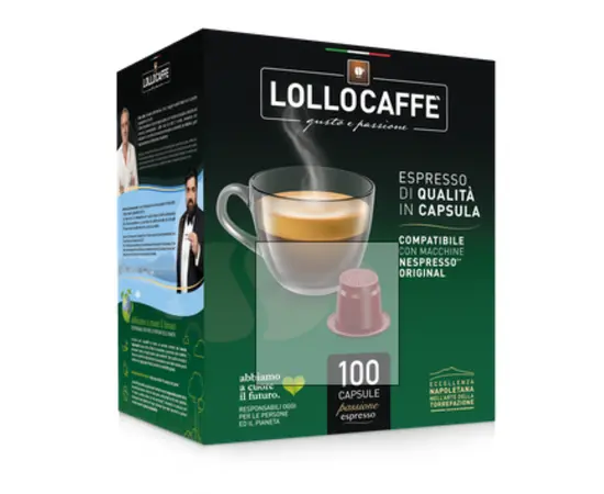 100 Kaffeekapseln Lollo Caffe Argento